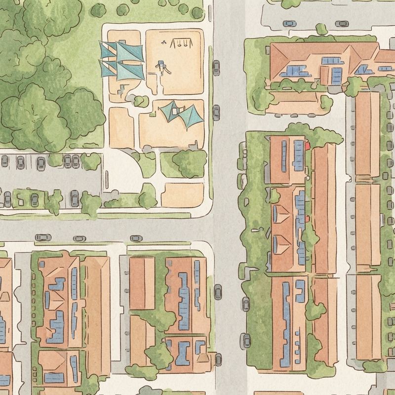 Illustrated map of Playground