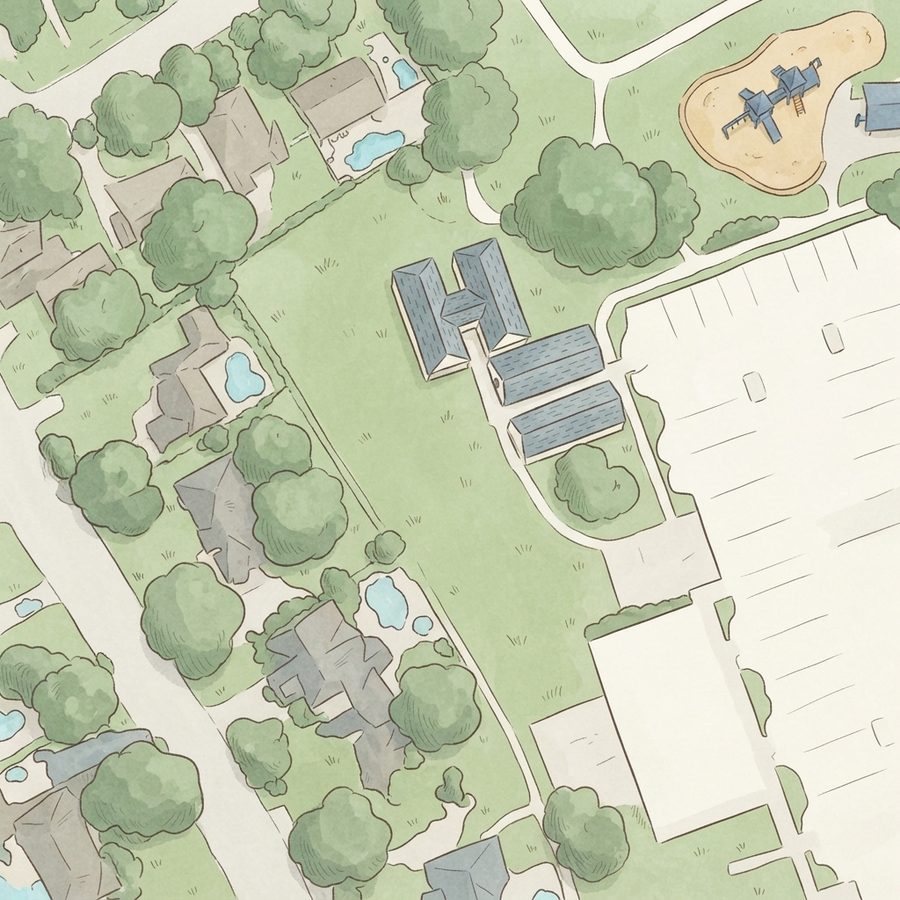 Illustrated map of Playground