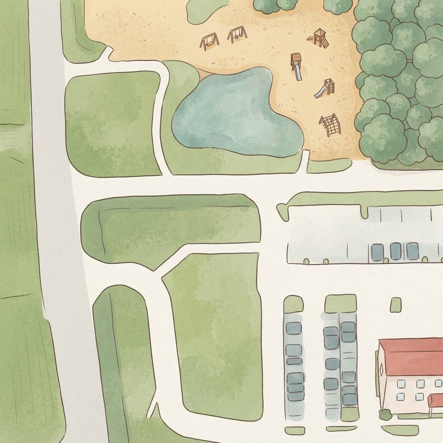 Illustrated map of Playground