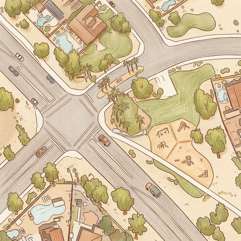 Illustrated map of Playground