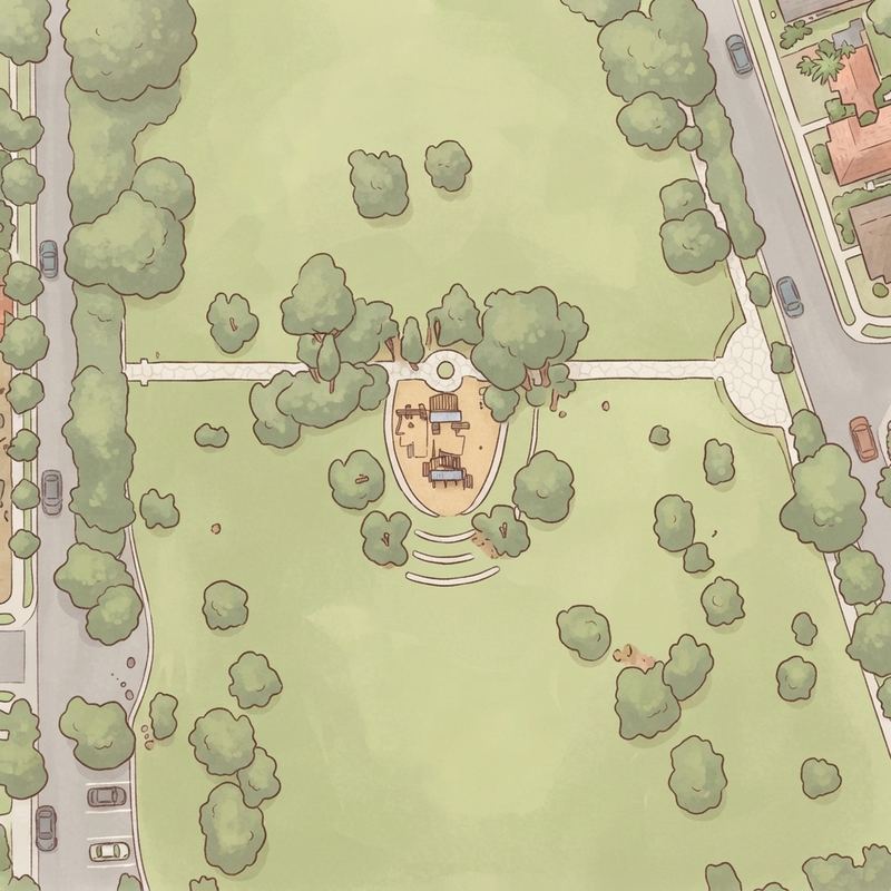 Illustrated map of Playground