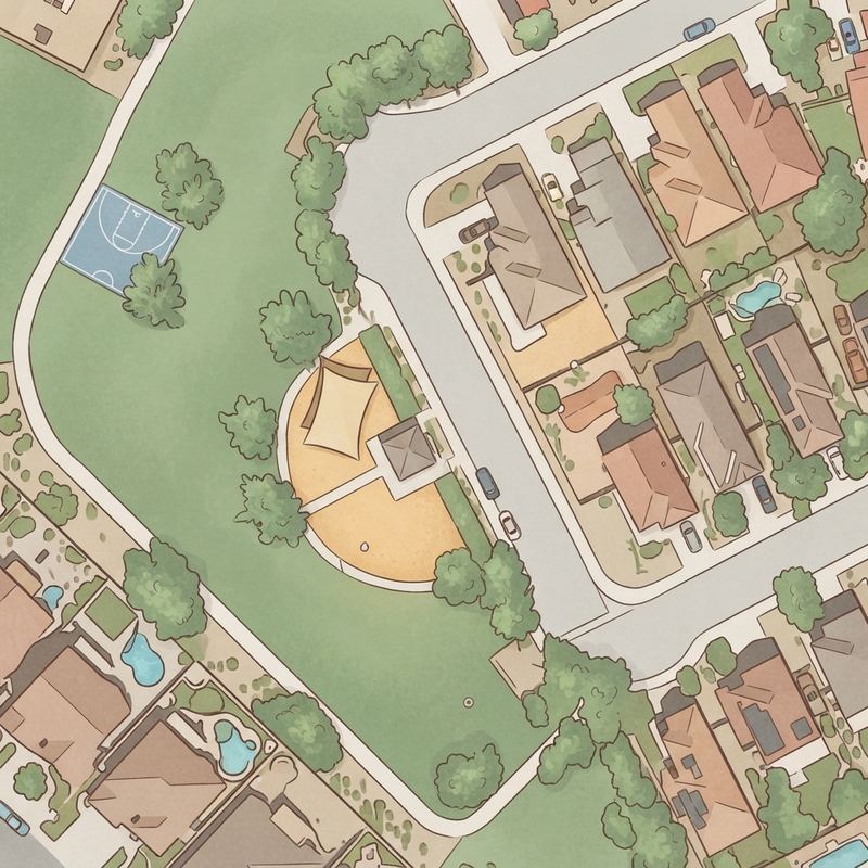 Illustrated map of Playground