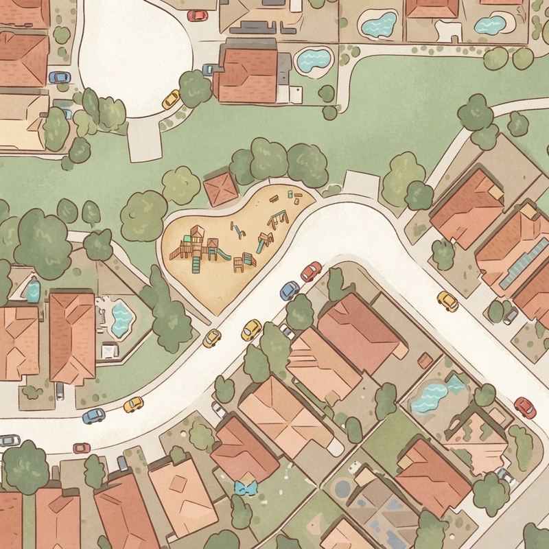 Illustrated map of Playground