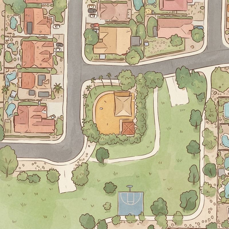Illustrated map of Playground