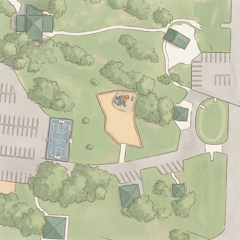 Illustrated map of Playground