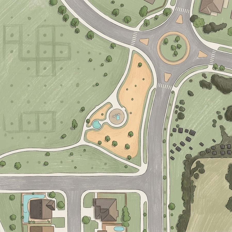 Illustrated map of Playground