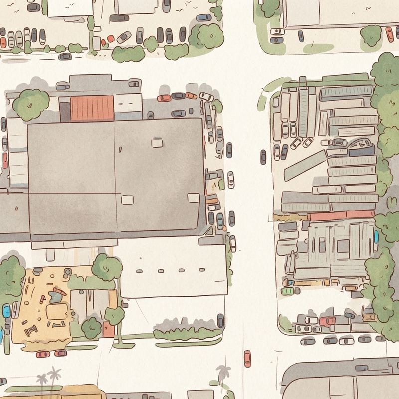 Illustrated map of Playground USA Equipment Supplier