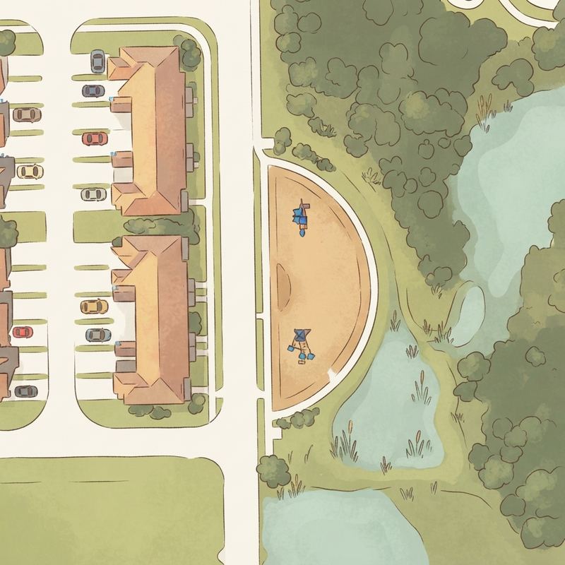 Illustrated map of Playground (Waterleigh)