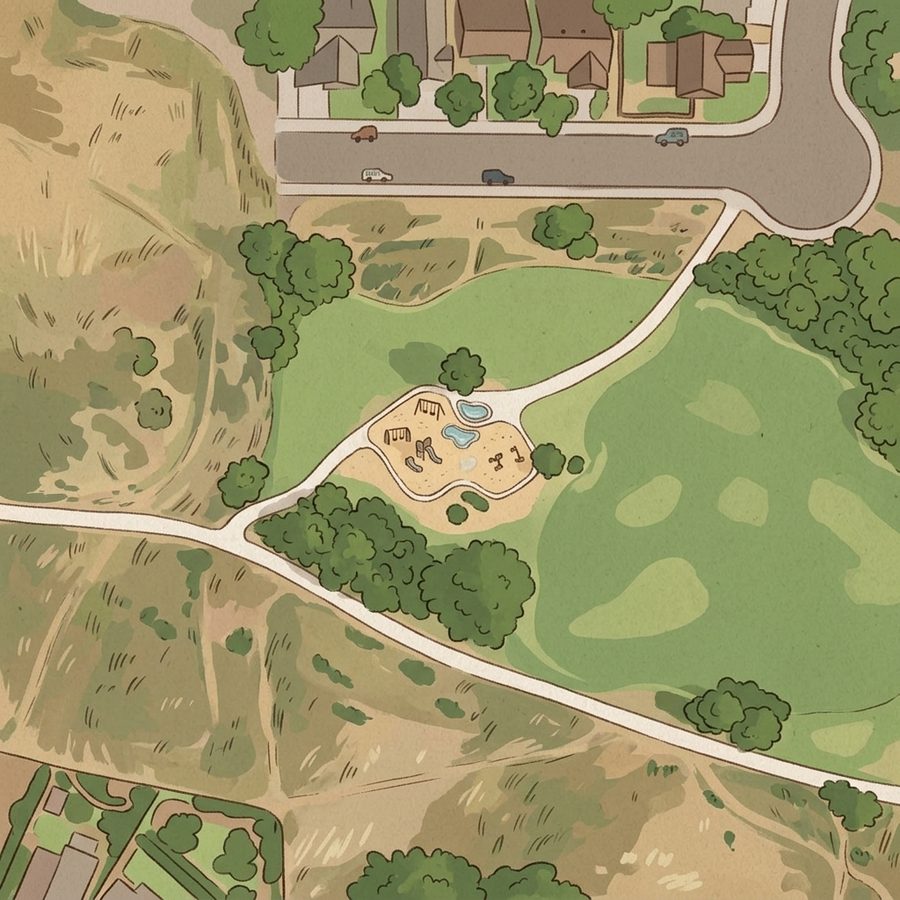 Illustrated map of Playground