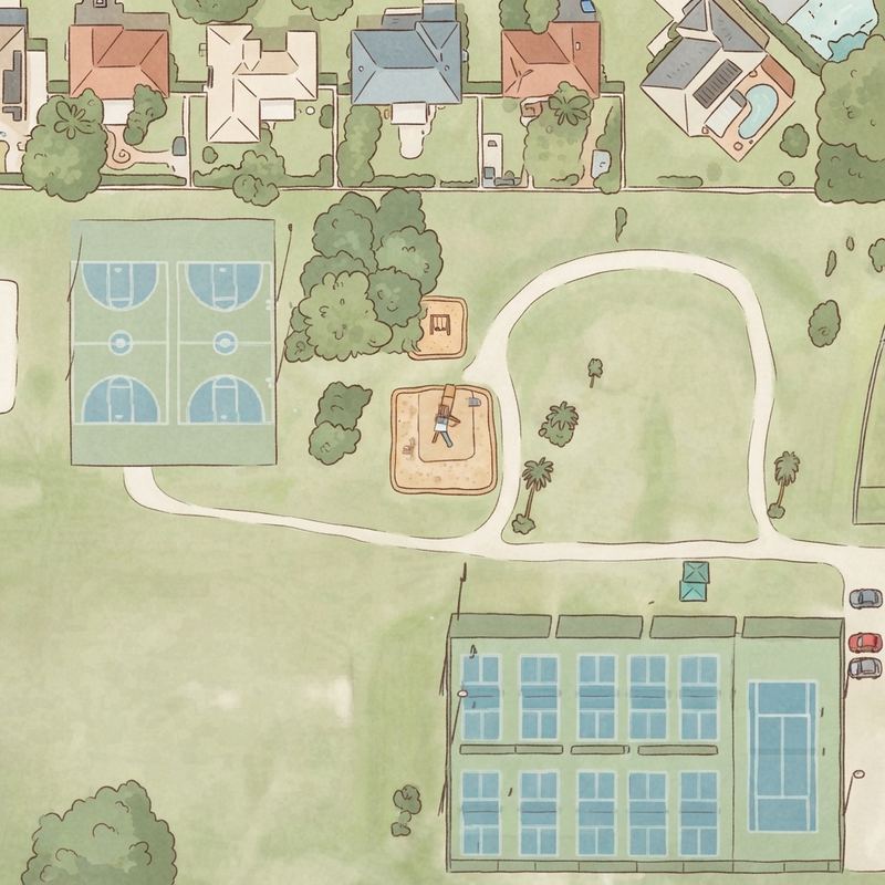 Illustrated map of Playground