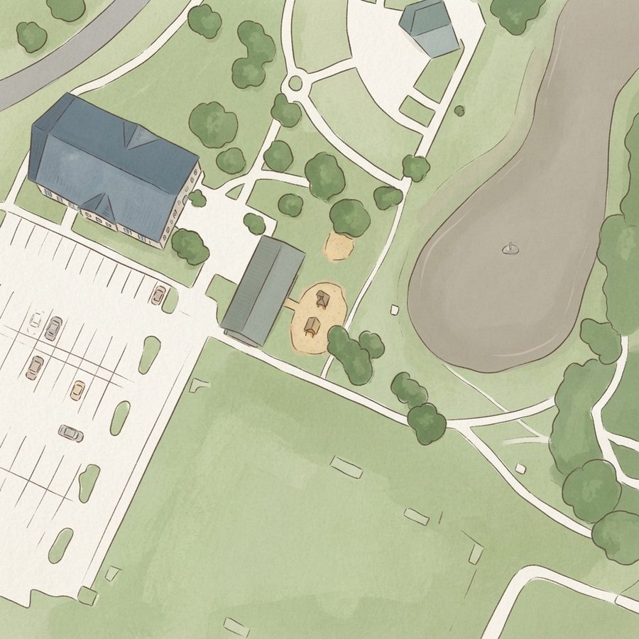 Illustrated map of Playgrounds