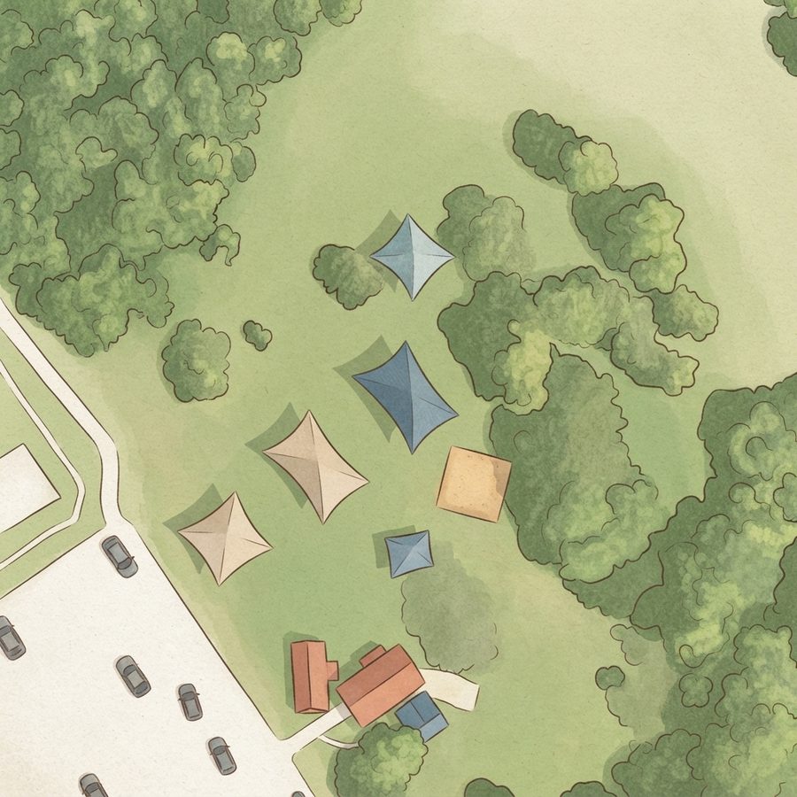 Illustrated map of Playgrounds