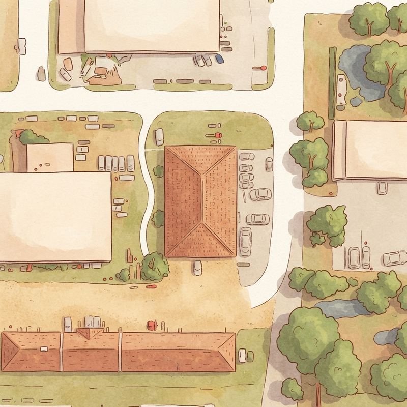 Illustrated map of Playtime Playgrounds