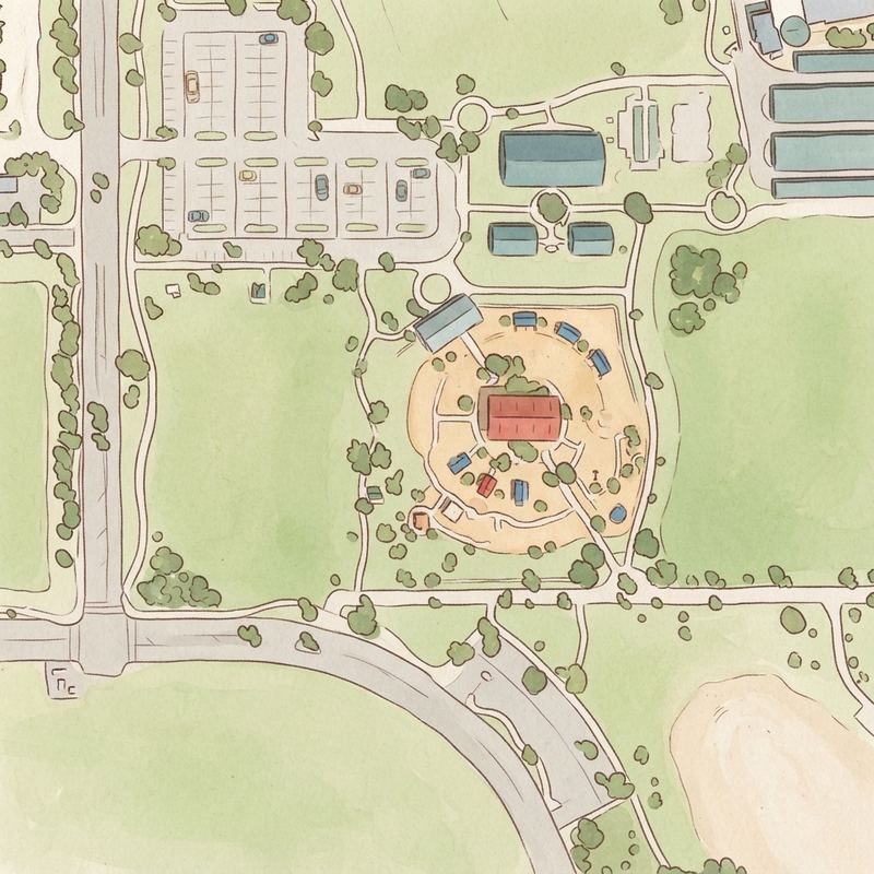 Illustrated map of Playtopia!