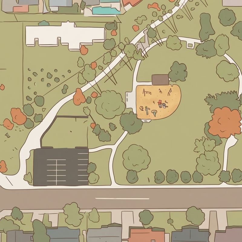 Illustrated map of Porter Park