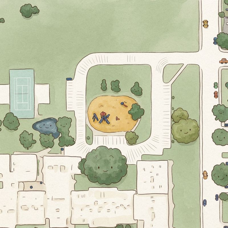 Illustrated map of Porter Park