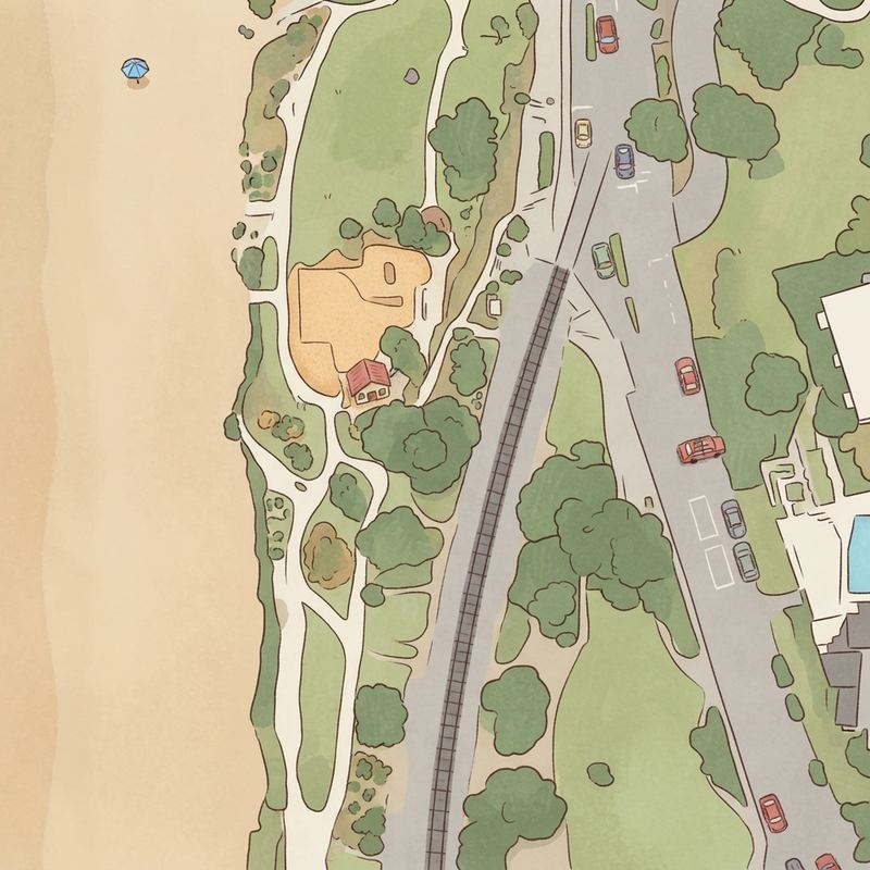 Illustrated map of Powerhouse Park