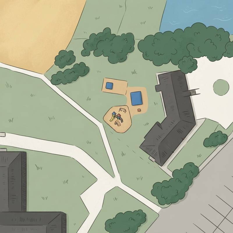 Illustrated map of Prairie Trail Park