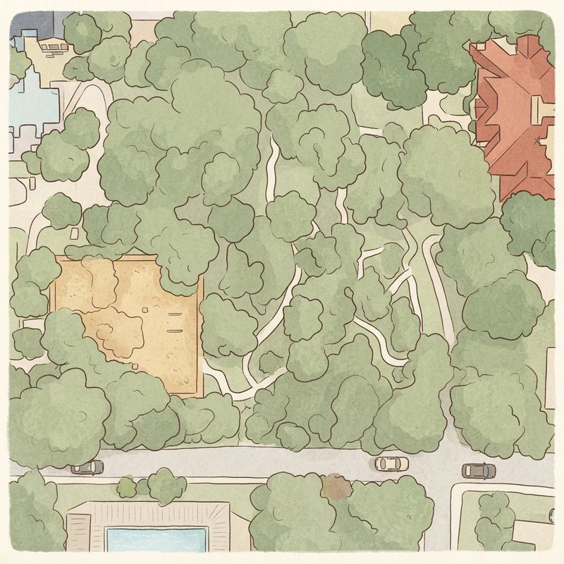 Illustrated map of Prather Park