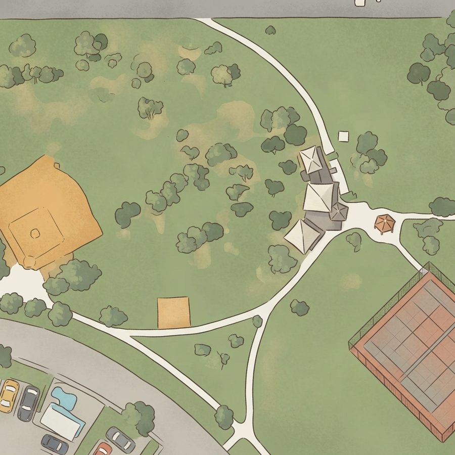 Illustrated map of Prosperity Park