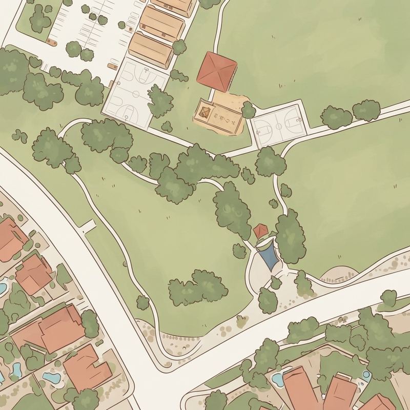 Illustrated map of Provinces Park