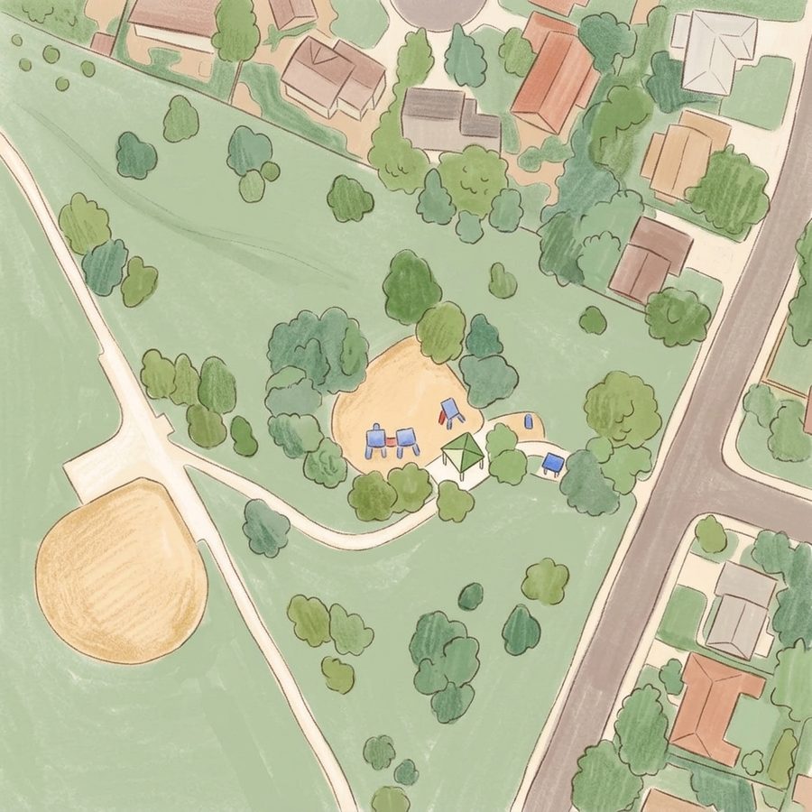 Illustrated map of Puma Park