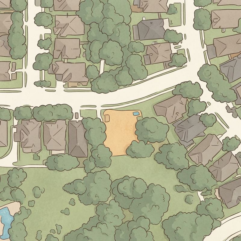 Illustrated map of Quail Meadow Playground