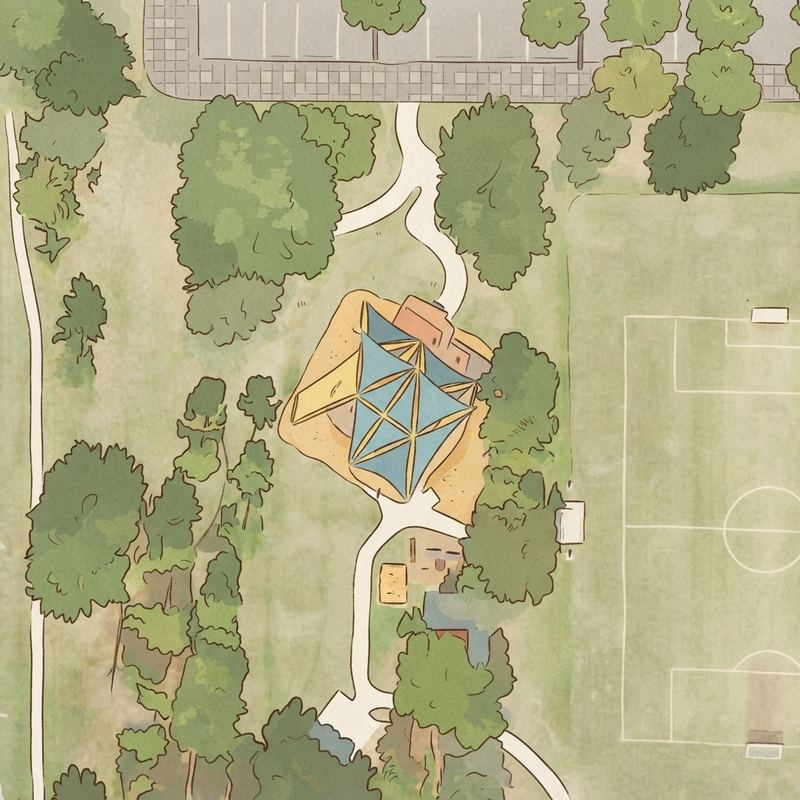 Illustrated map of R.D. Keene Park Fields