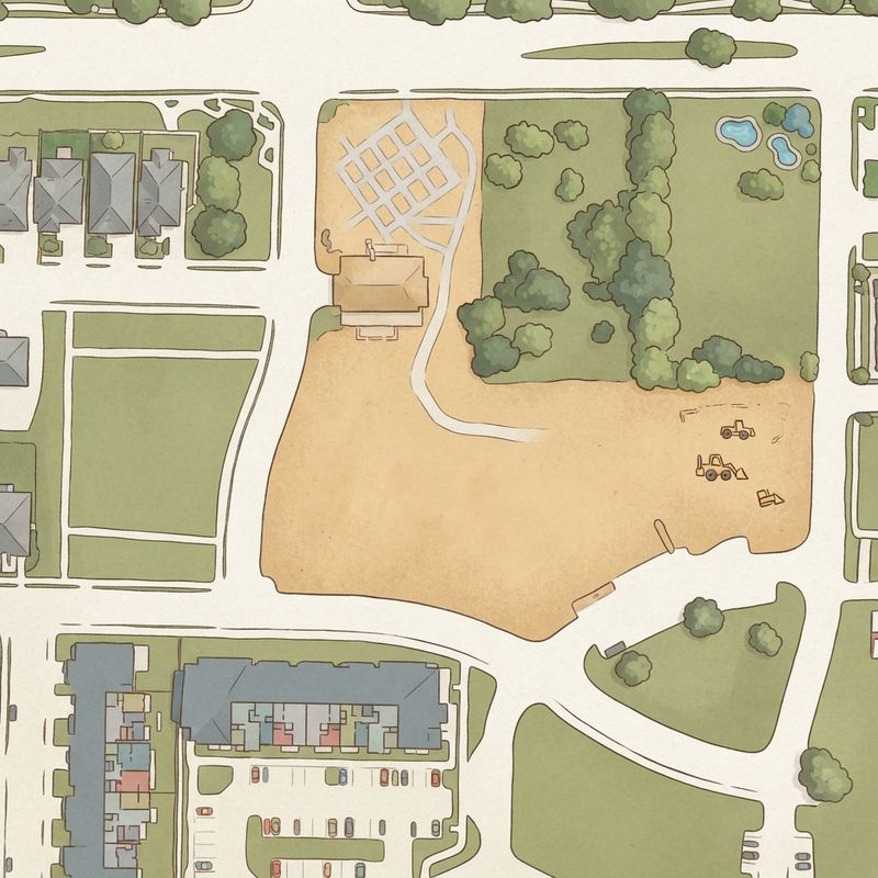 Illustrated map of Ranch Park Village Playground