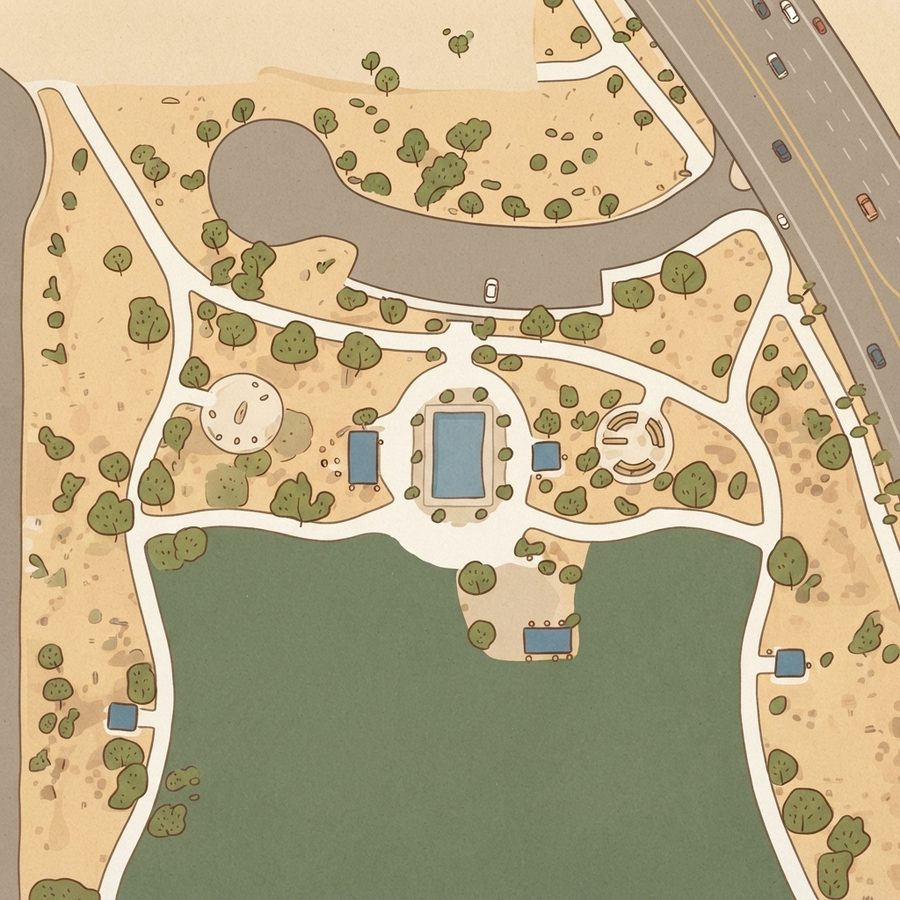 Illustrated map of Raptor Play Park