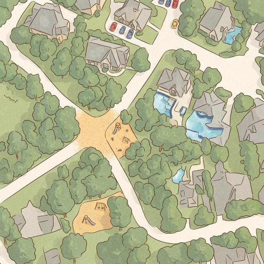 Illustrated map of Rasmus Playground