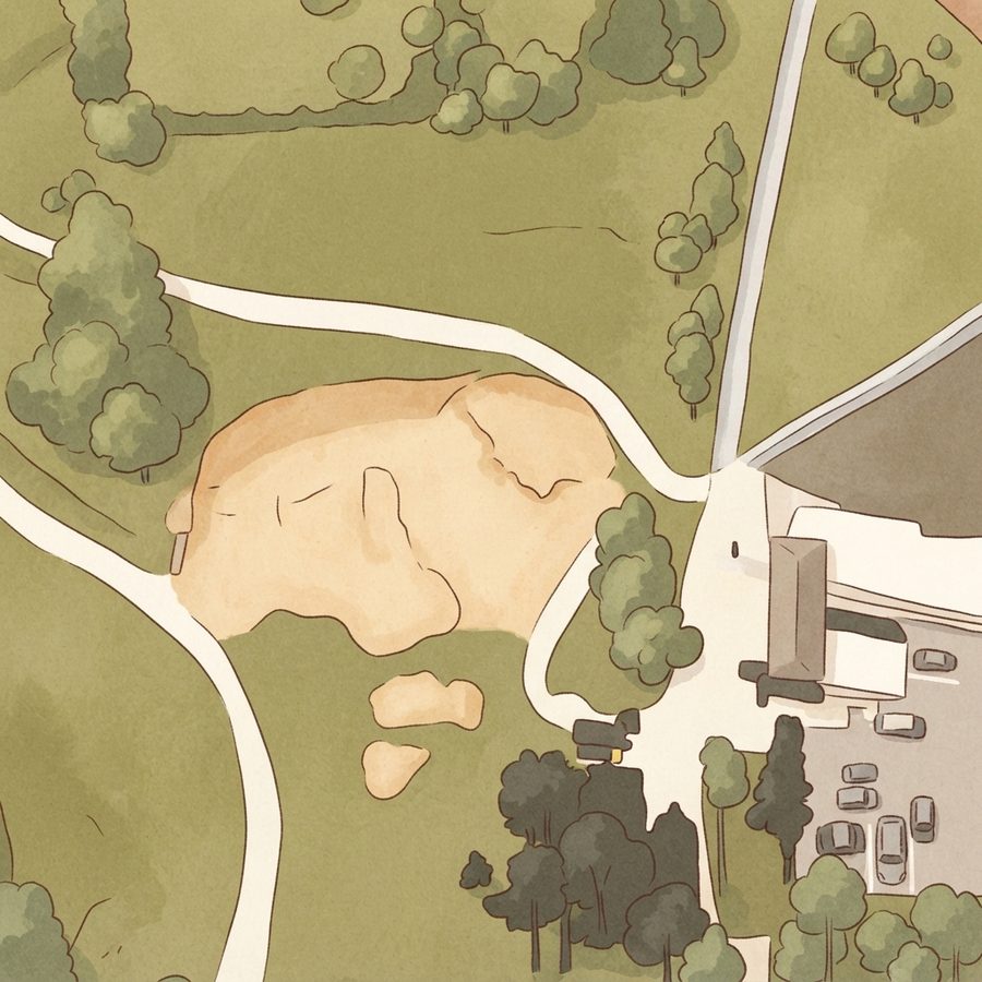 Illustrated map of Ravenwood Park