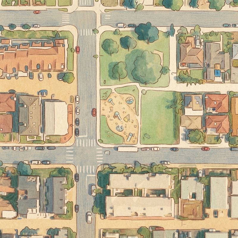 Illustrated map of Reama Park