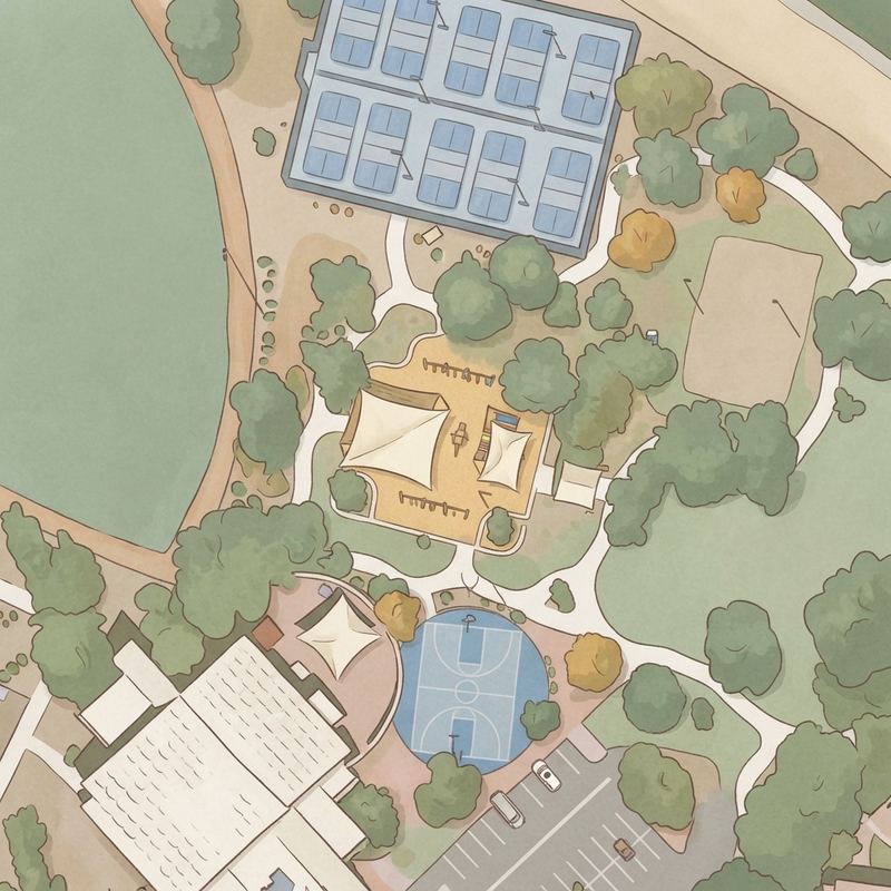 Illustrated map of Reata fields