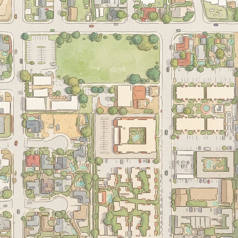Illustrated map of Renette Park