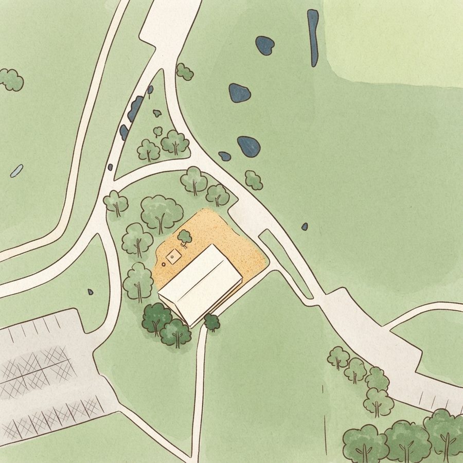 Illustrated map of Resoft County Park
