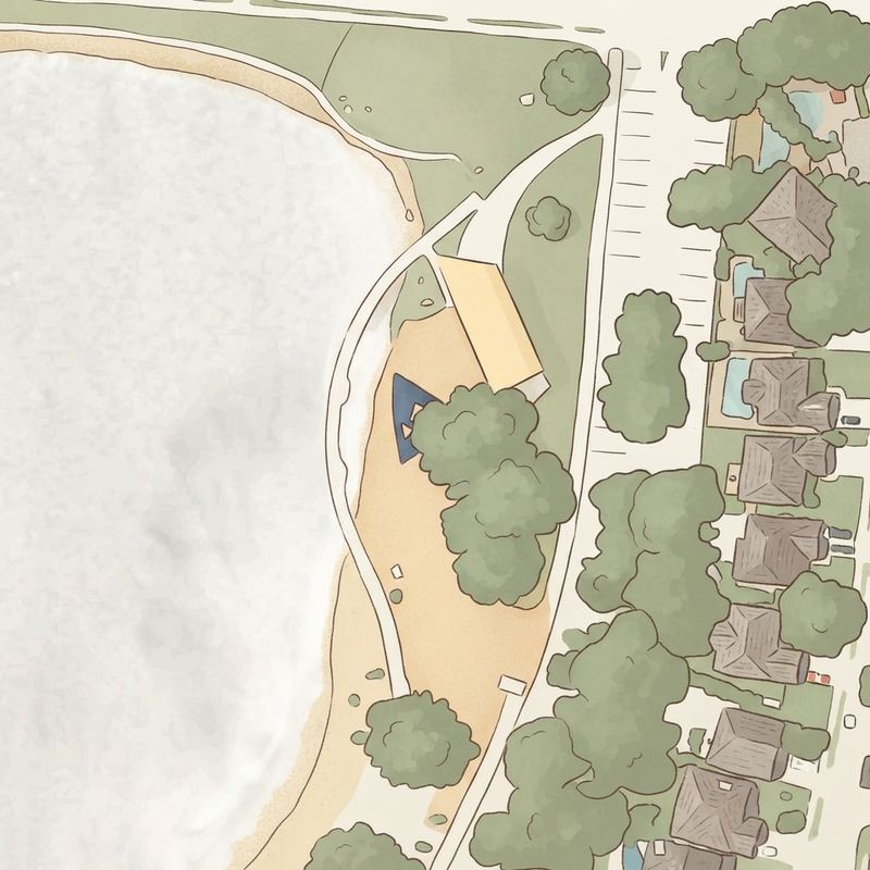 Illustrated map of Rheudasil Park Playground