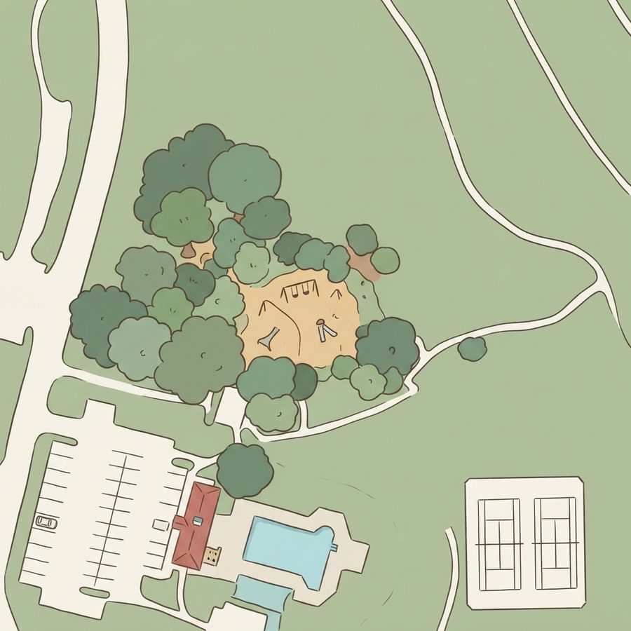 Illustrated map of Riata Ranch Park