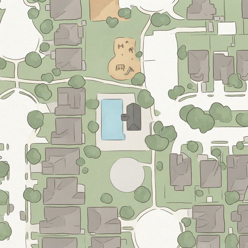 Illustrated map of Ricewood Community Only Playground