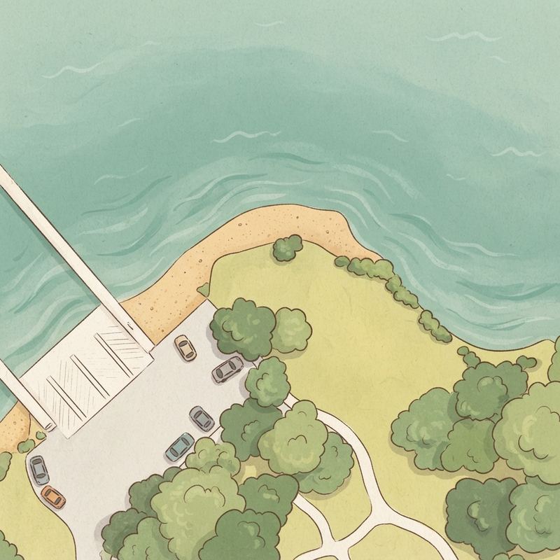 Illustrated map of Richard Simpson Park