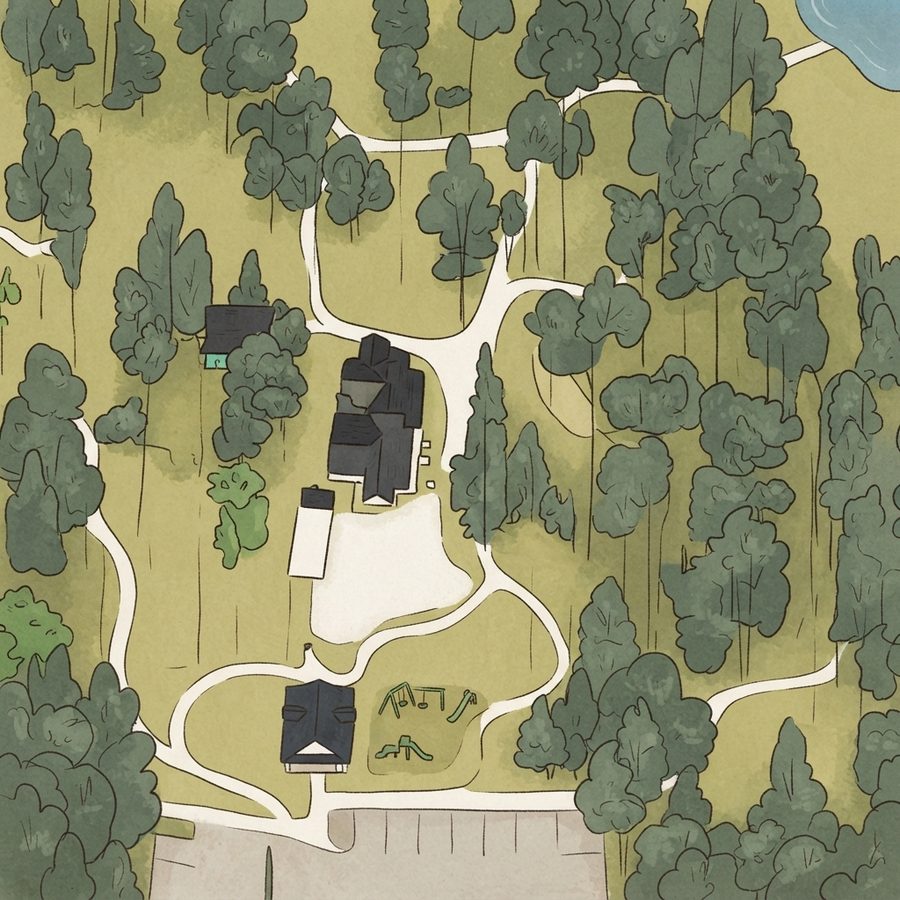 Illustrated map of Ridgetop Station Park