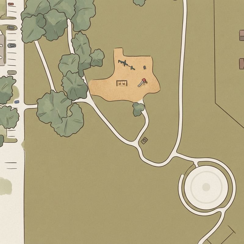 Illustrated map of Ridgeview Park