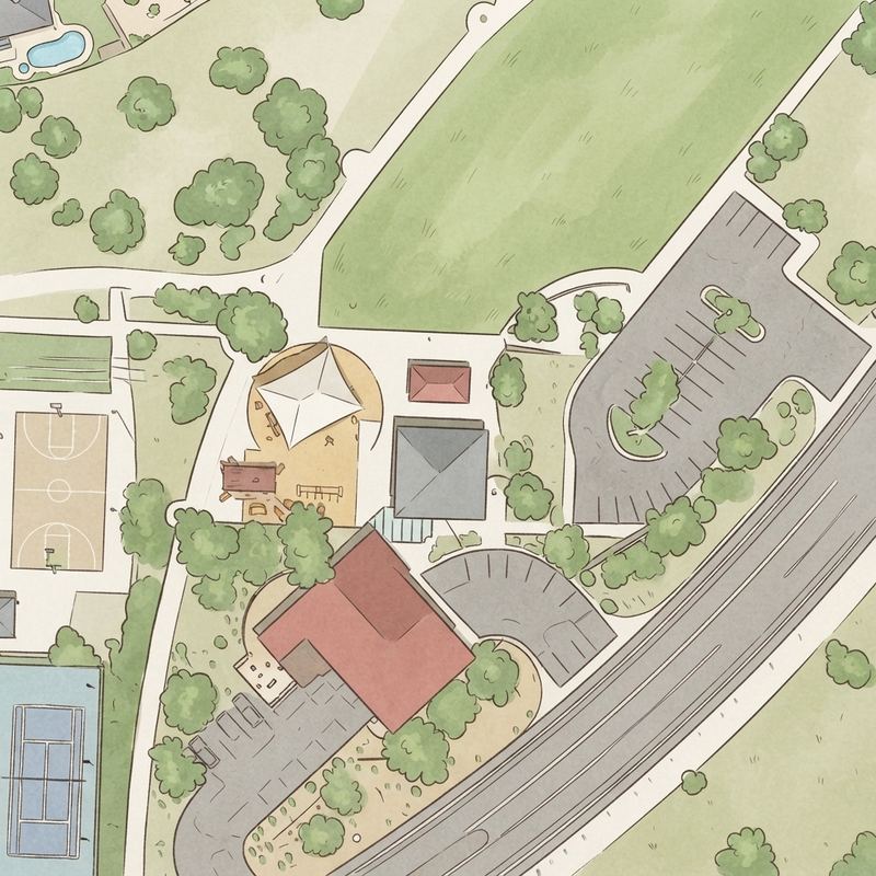 Illustrated map of Rio Montaña Park