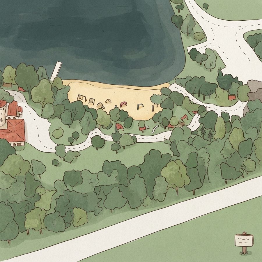 Illustrated map of Río San jacinto