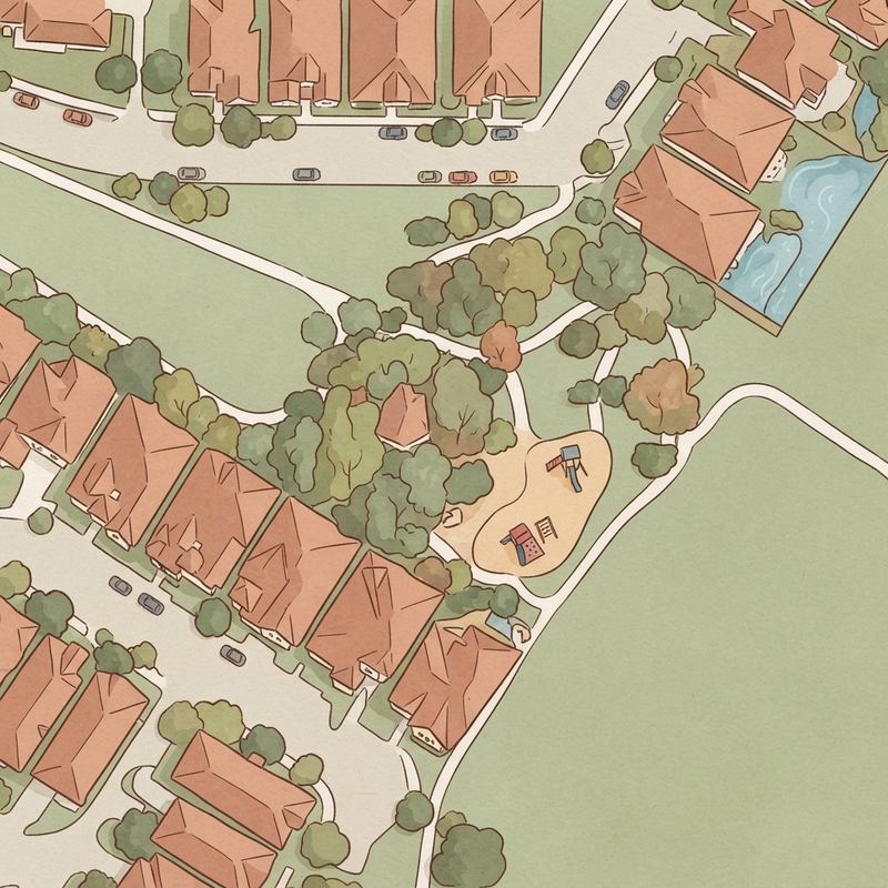 Illustrated map of Rio vista park