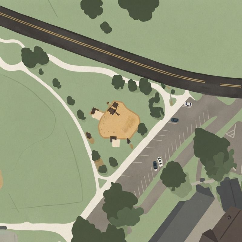 Illustrated map of Riverdale Recreation Park