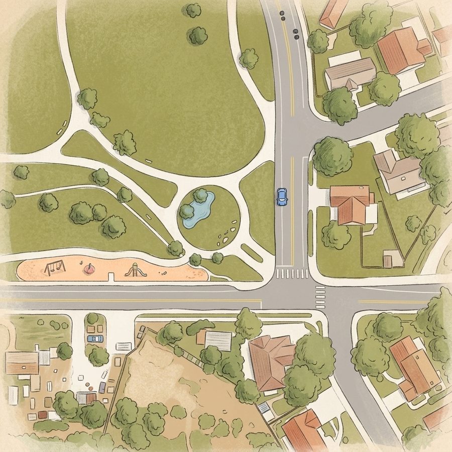 Illustrated map of Robby Ferrufino Park