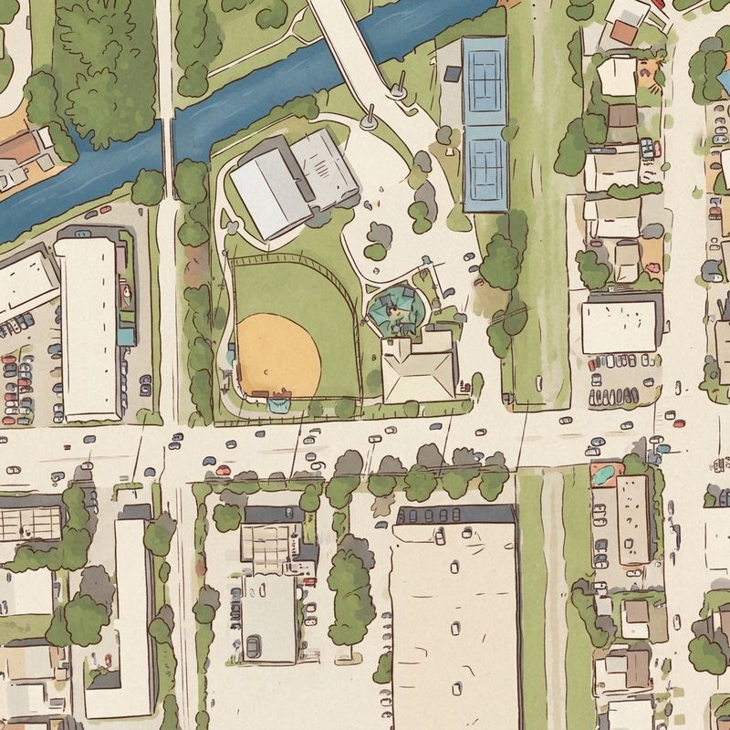 Illustrated map of Robert King High Park