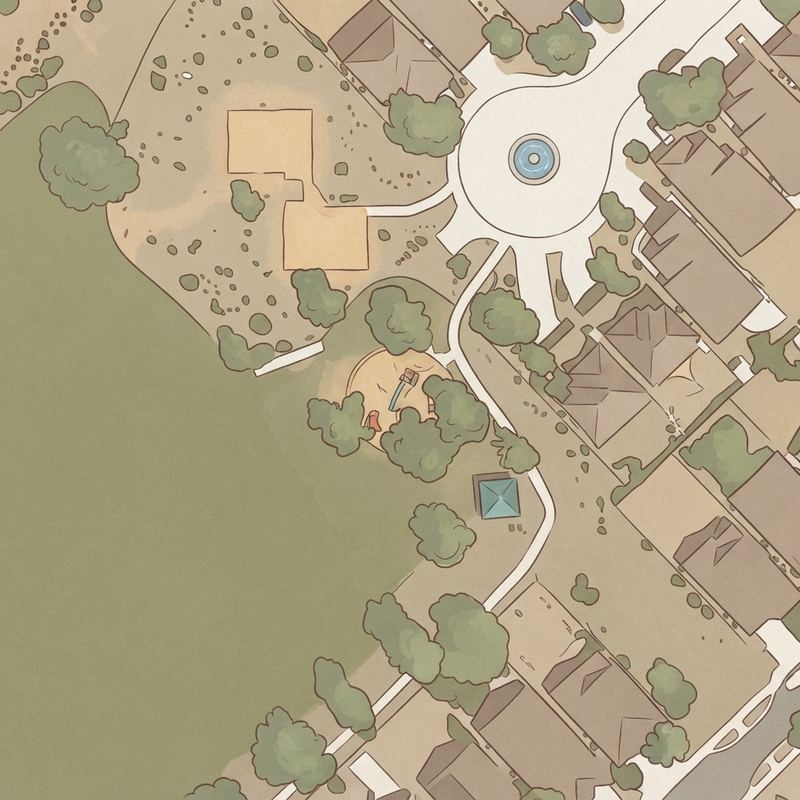 Illustrated map of Robert Park