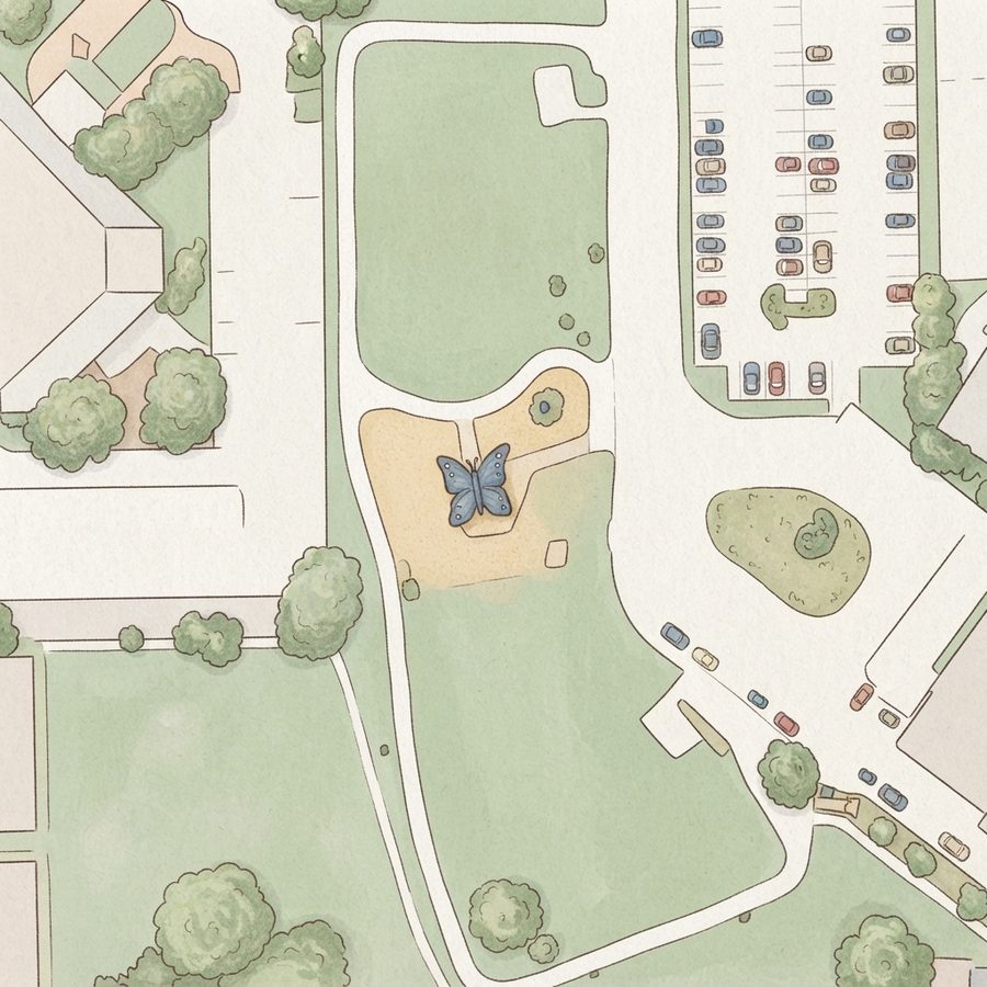 Illustrated map of Rodriguez Elementary Spark Park